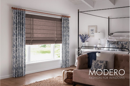 Căn phòng ngủ trở thành không gian riêng với rèm cửa Modero
