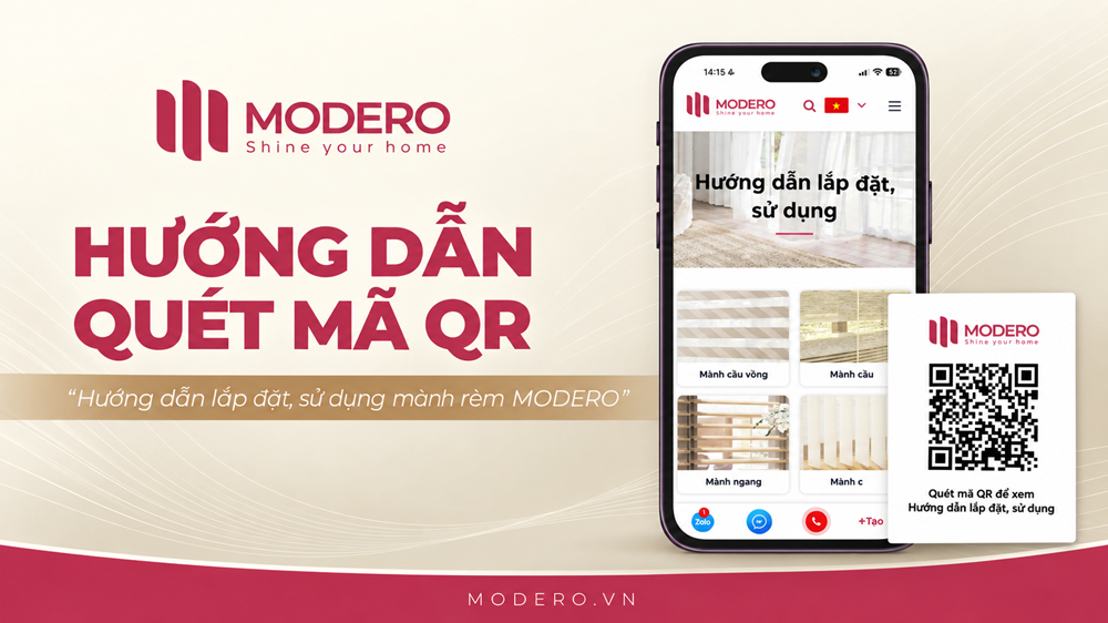 Hướng dẫn quét mã QR tra cứu tài liệu lắp đặt MODERO