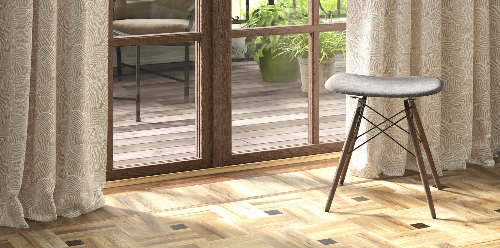 Rèm vải hoa văn - KARL