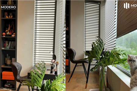 View cửa sổ cực chill với mành ngang 3 lớp Triple Shades Modero