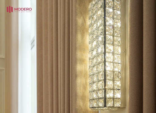 Rèm cửa vải MODERO nổi bật ở việc kết hợp giữa chất liệu