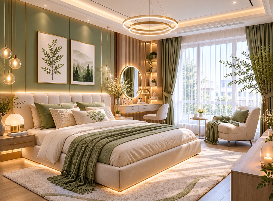 Rèm hai lớp gồm một lớp vải chính và một lớp voan mỏng