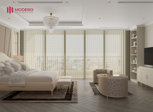 Mành đứng Elise được ứng dụng rất nhiều trong các không gian khác nhau.
